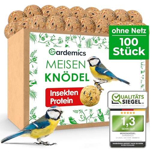 Meisenknödel ohne Netz für Wildvögel mit Insekten 100 Stück